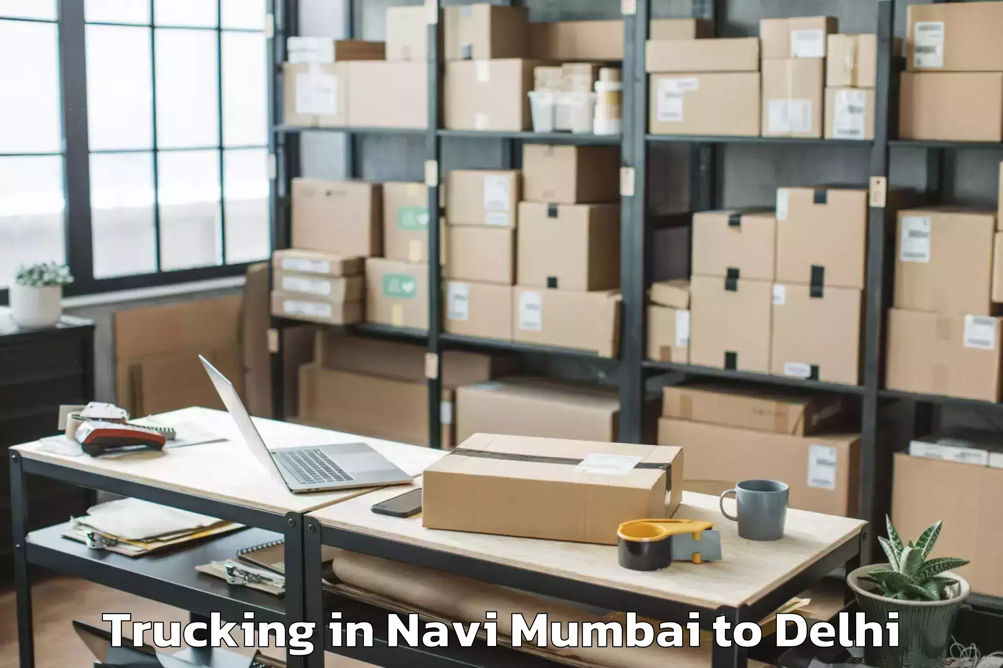 Book Navi Mumbai to Aggarwal City Mall Pitampura Trucking Online